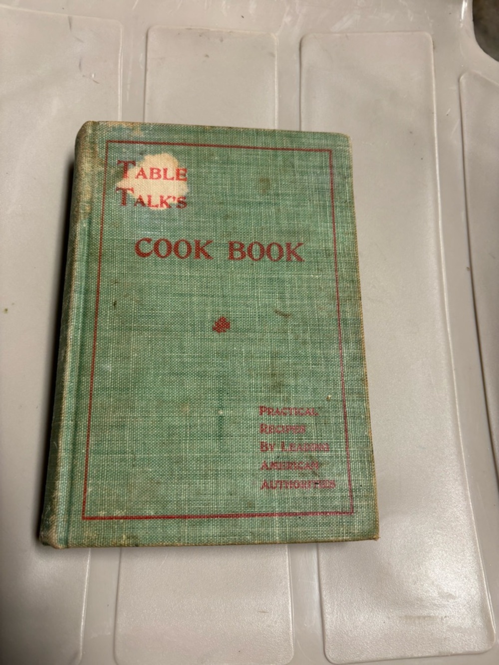 Table Talk's Cook Book - Green Cloth Hardcover